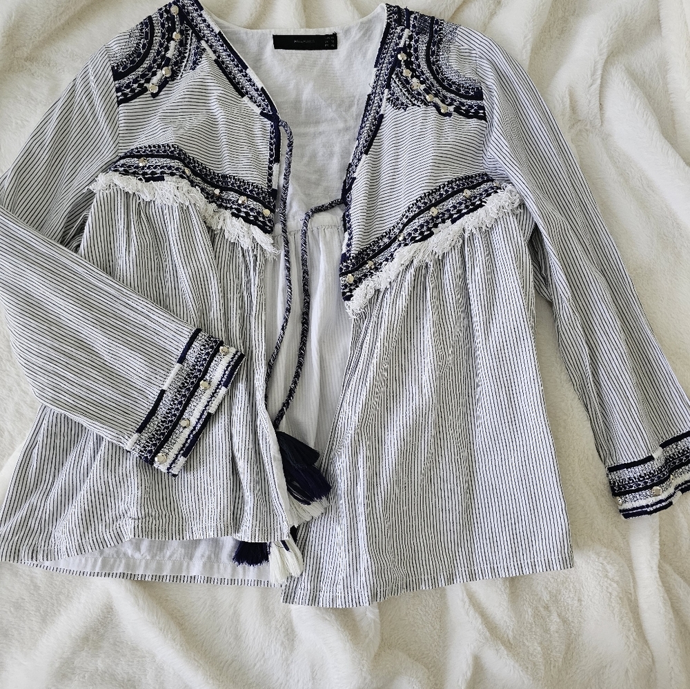 Embroidered Cardigan
